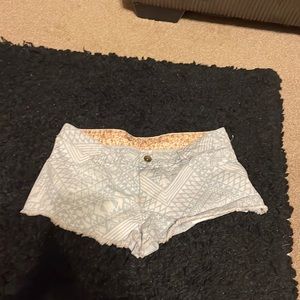 Blue and white shorts